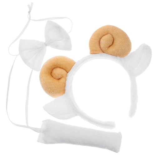HAMPPLIES Kuscheliges Schaf Haarreif mit Hörnern und Schleife Weiches Plüschhaarband für Damen Vielseitiges Halloween Party Accessoire Bequem und Stylisch für Altersgruppen HAMPPLIES Kuscheliges Schaf Haarreif mit Hörnern und Schleife Weiches Plüschhaarband für Damen Vielseitiges Halloween Party Accessoire Bequem und Stylisch für Altersgruppen von HAMPPLIES