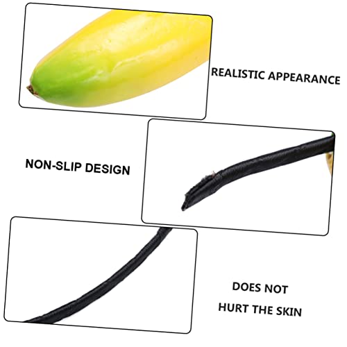 HAMPPLIES Lustiger Bananen Haarreif Auffälliges Kopfband für Partys Karneval und Cosplay Leichtes Rutschfestes Design mit Witzigem Bananenmotiv für Unvergessliche Auftritte und Fotos von HAMPPLIES