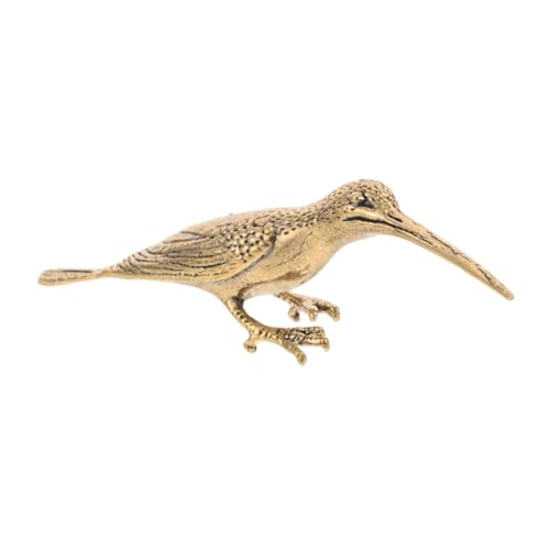HAMPPLIES Messing Figur Tischdekoration Mikroskulptur Hummelfigur Handgefertigt Vielseitig als Teemesser und Wohnaccessoire für Büro Wohnzimmer von HAMPPLIES