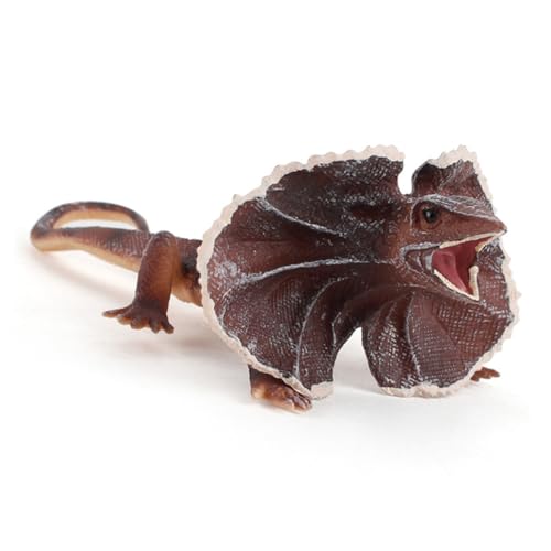 HAMPPLIES Miniatur Frilled Lizard Dekoration Lebensechtes Amphibienmodell aus Sicherem Material Kreatives Ornament für Kinderzimmer und Schreibtisch Realistisches Reptilien für Jungen und HAMPPLIES Miniatur Frilled Lizard Dekoration Lebensechtes Amphibienmodell aus Sicherem Material Kreatives Ornament für Kinderzimmer und Schreibtisch Realistisches Reptilien für Jungen und von HAMPPLIES