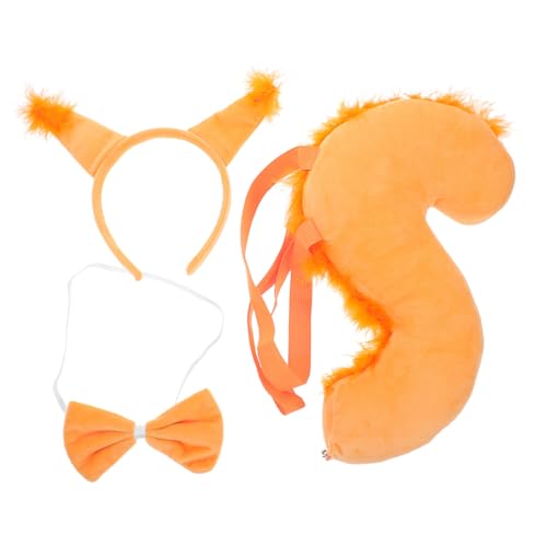 HAMPPLIES Plüsch Eichhörnchen Ohren Stirnband mit Schleife Weiches Tierkostüm Cosplay Zubehör für Dreiteiliges in Farbnuance für Karneval und Feiern HAMPPLIES Plüsch Eichhörnchen Ohren Stirnband mit Schleife Weiches Tierkostüm Cosplay Zubehör für Dreiteiliges in Farbnuance für Karneval und Feiern von HAMPPLIES