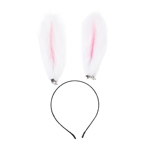 HAMPPLIES Plüsch Hasenohren Haarreif Süßes Kostüm Haaraccessoire für Partys Hochzeiten und Cosplay Bequem und Langlebig Einfache Handhabung Weiß für Erwachsene HAMPPLIES Plüsch Hasenohren Haarreif Süßes Kostüm Haaraccessoire für Partys Hochzeiten und Cosplay Bequem und Langlebig Einfache Handhabung Weiß für Erwachsene von HAMPPLIES