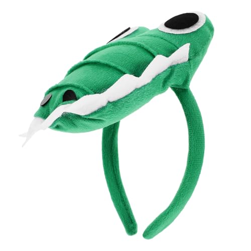 HAMPPLIES Plüsch Krokodil Haarreif Halloween Kostüm Tier Cosplay Stirnband Damen und Herren Cartoon Kopfbedeckung Langlebig und Bequem HAMPPLIES Plüsch Krokodil Haarreif Halloween Kostüm Tier Cosplay Stirnband Damen und Herren Cartoon Kopfbedeckung Langlebig und Bequem von HAMPPLIES