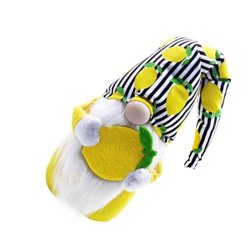 HAMPPLIES Plüsch Zwergpuppe mit Zitronenmuster Geruchsfrei Umweltfreundlich für Haus Partydekoration Kreatives Design Geschenkidee für Wohnraumgestaltung HAMPPLIES Plüsch Zwergpuppe mit Zitronenmuster Geruchsfrei Umweltfreundlich für Haus Partydekoration Kreatives Design Geschenkidee für Wohnraumgestaltung von HAMPPLIES