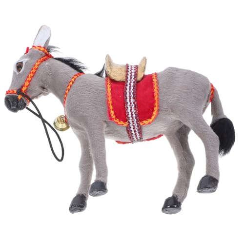 HAMPPLIES Realistische Eselfigur Miniatur aus Resin Langlebiges Nutztiere für Pädagogisches Modell für Kindergarten und Zuhause Detailgetreue Robuste Simulation für Zufällige Farbe von HAMPPLIES