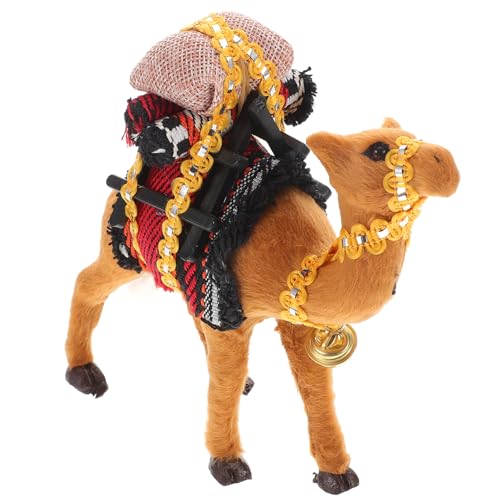 HAMPPLIES Realistische Figurine Hohe Kamelstatue aus Hochwertigen Materialien Vielseitige Dekoration für Fotografie Zeichnungen und Kreative Spiele Lehrmittel für Wüstentiere Lifelike Camel von HAMPPLIES