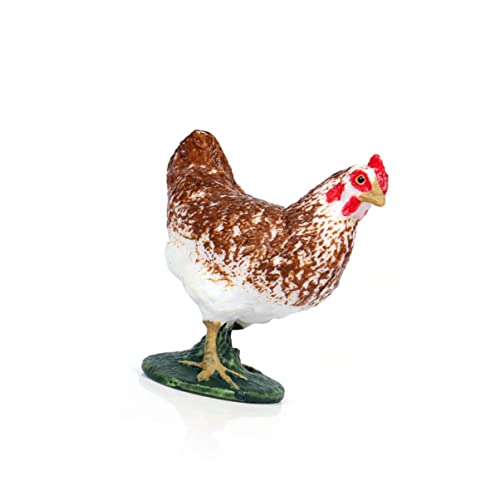 HAMPPLIES 1stück Lifelike Hühnerfigur Realistisches Kreatives Hühnerornament Für Desktop-Dekoration Für Tierliebhaber Und Stilvolle Raumgestaltung von HAMPPLIES