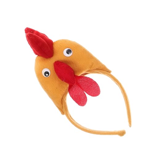 HAMPPLIES Rooster Headband Cartoon Animal Hairband für Mädchen Verstellbar Weiches Stoffmaterial Komfortabel für Ostern Karneval Party und Cosplay Vielseitiges Kostümzubehör HAMPPLIES Rooster Headband Cartoon Animal Hairband für Mädchen Verstellbar Weiches Stoffmaterial Komfortabel für Ostern Karneval Party und Cosplay Vielseitiges Kostümzubehör von HAMPPLIES