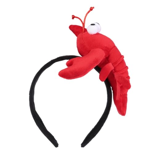 HAMPPLIES Rotes Haarband Lobster Design Niedliches Party Stirnband Kuscheliges Tierhaarband Festliche Dekoration für Mädchen Geburtstagsfeier HAMPPLIES Rotes Haarband Lobster Design Niedliches Party Stirnband Kuscheliges Tierhaarband Festliche Dekoration für Mädchen Geburtstagsfeier von HAMPPLIES