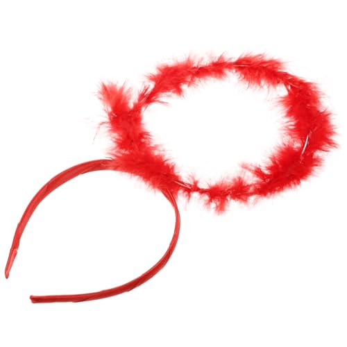 HAMPPLIES Rotes Kostüm Kopfband Cosplay Haarschmuck für Halloween und Party Eleganter Kopfschmuck mit Süßem Design Geeignet für Engel und Feenkostüme Festliche Verkleidung HAMPPLIES Rotes Kostüm Kopfband Cosplay Haarschmuck für Halloween und Party Eleganter Kopfschmuck mit Süßem Design Geeignet für Engel und Feenkostüme Festliche Verkleidung von HAMPPLIES