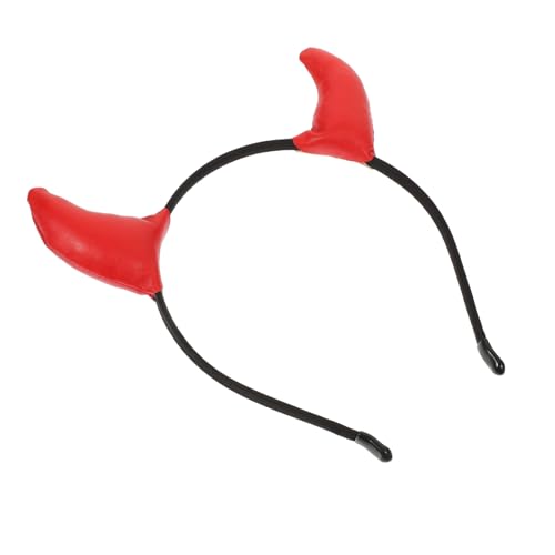 HAMPPLIES Teufelshörner Haarreif Halloween Kostüm Accessoire Rotes Cosplay Stirnband für Damen und Herren Karneval Party Kopfschmuck HAMPPLIES Teufelshörner Haarreif Halloween Kostüm Accessoire Rotes Cosplay Stirnband für Damen und Herren Karneval Party Kopfschmuck von HAMPPLIES