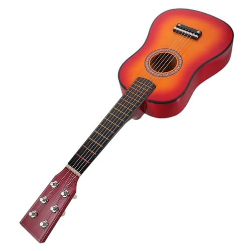 HAMPPLIES Übungsgitarre Folk Gitarren Musikinstrument Lernspielzeug für Musikalische Früherziehung und Entwicklung der Hörfähigkeit von HAMPPLIES