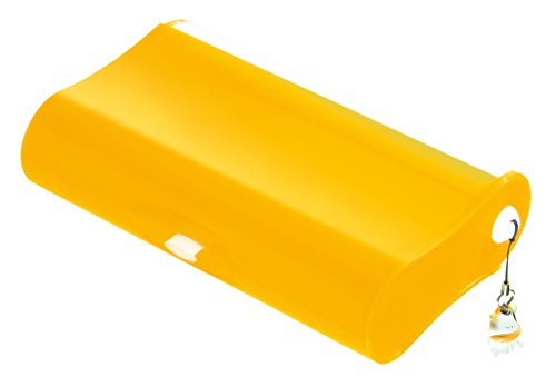 HAN 996-65 Schul-Etui 3-Fach COOL, Geniale Schlamperbox mit 3 Fächern und Pinnwand, transluzent-gelb- weitere Farben auswählbar von HAN