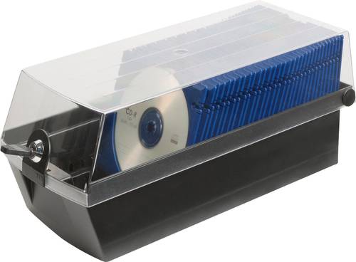 HAN CD Box 60 CDs/DVDs/Blu-rays Kunststoff, Polystyrol Schwarz 1 St. (B x H x T) 168 x 150 x 365mm 9 von HAN