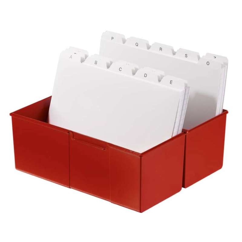 HAN Karteikartenbox A5, A6, A7, A8, Sets Einzeln, Format A5, Farbe rot von HAN