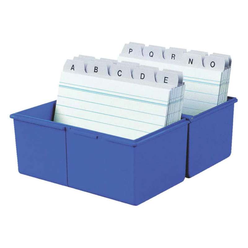 HAN Karteikartenbox A5, A6, A7, A8, Sets Einzeln, Format A6, Farbe blau von HAN