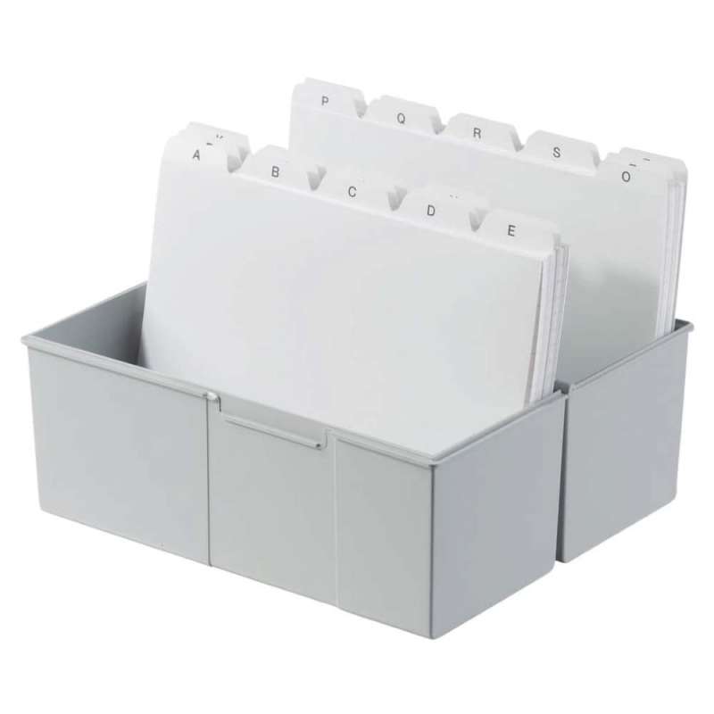 HAN Karteikartenbox A5, A6, A7, A8, Sets Einzeln, Format A6, Farbe grau von HAN
