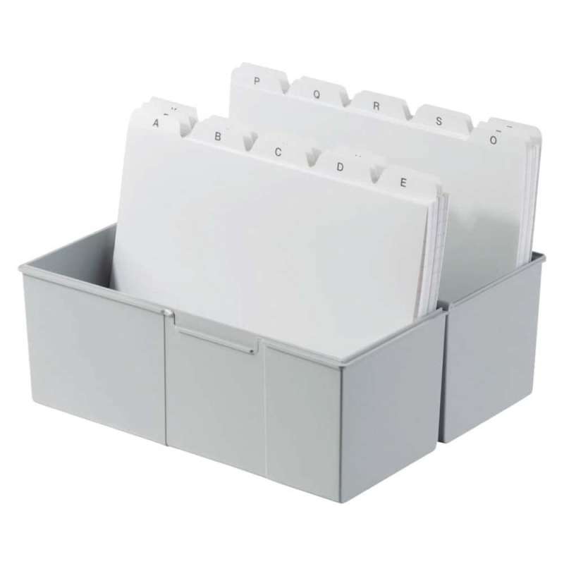 HAN Karteikartenbox A5, A6, A7, A8, Sets Einzeln, Format A7, Farbe grau von HAN