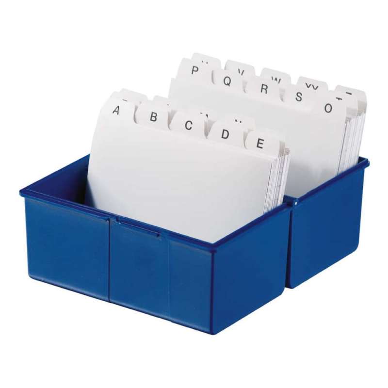 HAN Karteikartenbox A5, A6, A7, A8, Sets Einzeln, Format A8, Farbe blau von HAN