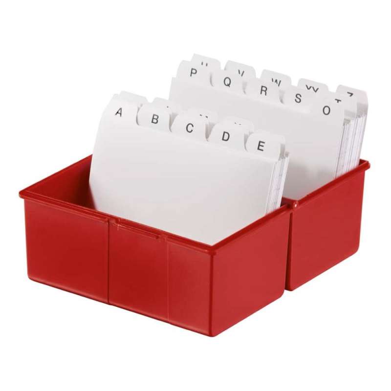 HAN Karteikartenbox A5, A6, A7, A8, Sets Einzeln, Format A8, Farbe rot von HAN