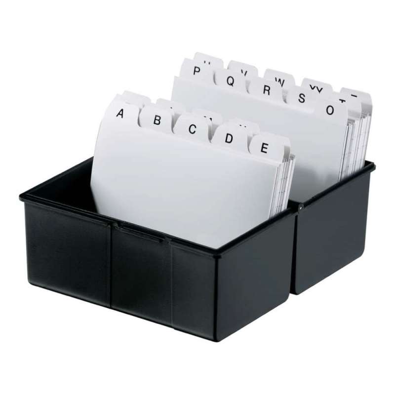 HAN Karteikartenbox A5, A6, A7, A8, Sets Einzeln, Format A8, Farbe schwarz von HAN