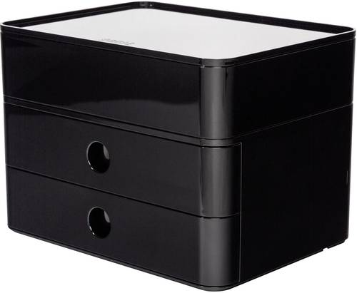 HAN SMART-BOX PLUS ALLISON 1100-13 Schubladenbox Schwarz, Weiß Anzahl der Schubfächer: 2 von HAN