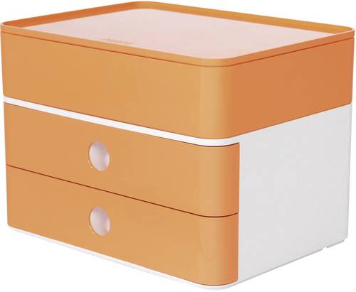 HAN SMART-BOX PLUS ALLISON 1100-81 Schubladenbox Orange, Weiß Anzahl der Schubfächer: 2 von HAN