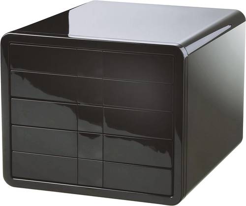 HAN Schubladenbox i-BOX 1551-13 Schwarz DIN A4, DIN C4 Anzahl der Schubfächer: 5 von HAN