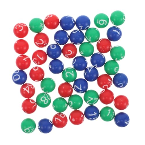 HANABASS 1 Ball der Lotteriemaschine Tombola Lotteriekugeln Preisbälle Bingo-Spielball Gewinnspielkugeln Bunte Bingokugeln Bunte Pong-Bälle Verlosung von Bällen Tombola-Kugelnummern Plastik von HANABASS