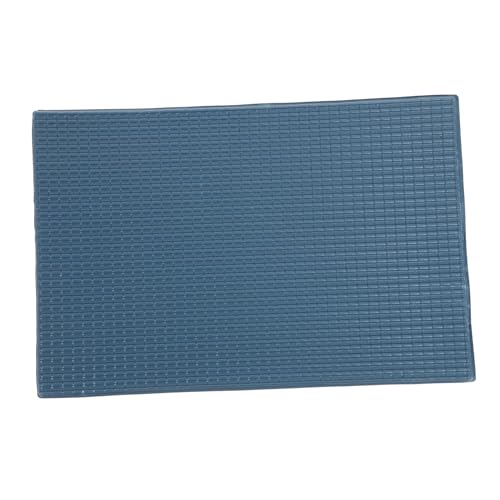 HANABASS 1 Blatt Fliesenmaterial Miniatur Kleine Dachziegelmodelle Simulation Von Dachziegelfiguren Sandtisch Dachziegel Dekore DIY Sandtisch Dachziegel Modelle Mini-dachziegel Blue PVC von HANABASS