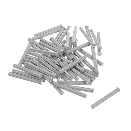 HANABASS 1 Packung Bausteinteile bausteine Bauerstift Bausteine ​​für Kleinkinder Welle für technische Bausteine Gebäudeziegel Ersatzteile Bausteinwelle Plastik Grey von HANABASS
