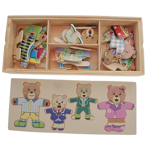 HANABASS 1 Satz Ankleide-Puzzle Holztier-Puzzlespielzeug Tier Puzzles Tierrätsel für pädagogisches Tierpuzzlespielzeug tierische Rätsel pädagogische Puzzles HANABASS 1 Satz Ankleide-Puzzle Holztier-Puzzlespielzeug Tier Puzzles Tierrätsel für pädagogisches Tierpuzzlespielzeug tierische Rätsel pädagogische Puzzles von HANABASS