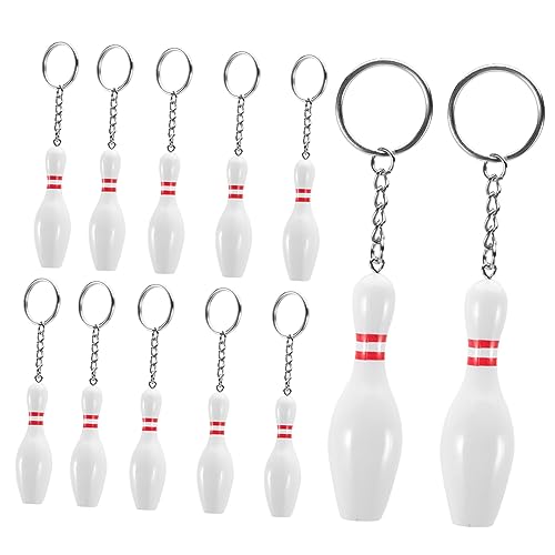 HANABASS 1 Satz Bowling Pin Schlüsselanhänger Mini Schlüsselketten Für Taschen Rucksäcke Sport Themen Dekorative Anhänger Für Kindergeburtstag Und 12 Stück HANABASS 1 Satz Bowling Pin Schlüsselanhänger Mini Schlüsselketten Für Taschen Rucksäcke Sport Themen Dekorative Anhänger Für Kindergeburtstag Und 12 Stück von HANABASS