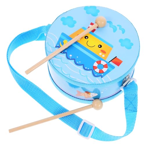 HANABASS 1 Satz Cartoon Hand Drum aus Holz für Percussion Instrument Geeignet für Junge Mädchen Fördert Musikalische Entwicklung und Spielspaß von HANABASS