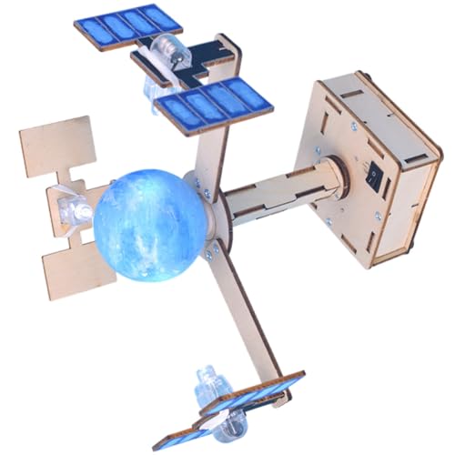 HANABASS 1 Satz DIY Satellitenmodell Bausatz für Jungen Wissenschaftliches Experimentierspielzeug für Stem Bildung Leicht und Tragbar Fördert Hand und Gehirnentwicklung für und Dekoration von HANABASS