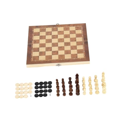HANABASS 1 Satz DREI in Einem Schach Faltbares Schachbrett Prüfer Modern Schach Aus Holz DREI-in-eins-Schachbrett Multifunktionale Dame Backgammon Aus Holz Schachspielbrett Hölzern HANABASS 1 Satz DREI in Einem Schach Faltbares Schachbrett Prüfer Modern Schach Aus Holz DREI-in-eins-Schachbrett Multifunktionale Dame Backgammon Aus Holz Schachspielbrett Hölzern von HANABASS