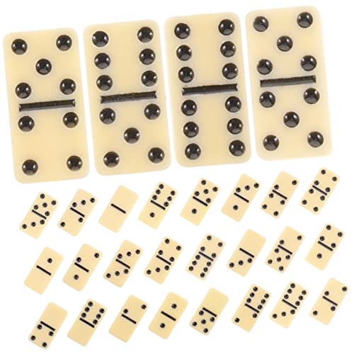 HANABASS 1 Satz Dominoes Set Klassisches Domino Spiel für Erwachsene und Familie für Partys und Zusammenkünfte Vielseitige Nutzung als BAU und Lernspielzeug HANABASS 1 Satz Dominoes Set Klassisches Domino Spiel für Erwachsene und Familie für Partys und Zusammenkünfte Vielseitige Nutzung als BAU und Lernspielzeug von HANABASS