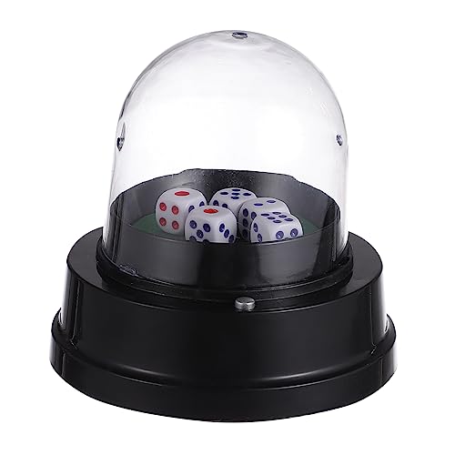 HANABASS 1 Satz Elektrischer Würfelbecher mit Dice Storage und Party Dice Container Kompakter Würfelschüttler für Spieleabende ohne Batterie für Outdoor Partys und Barunterhaltung Enthält HANABASS 1 Satz Elektrischer Würfelbecher mit Dice Storage und Party Dice Container Kompakter Würfelschüttler für Spieleabende ohne Batterie für Outdoor Partys und Barunterhaltung Enthält von HANABASS