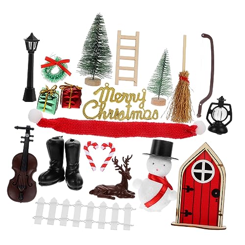 HANABASS 1 Satz Elf Doll House Dollhouse Christmas Ornamente Puppe Miniatur -Weihnachtsdekorationen Miniatur Weihnachten Mini- -Bausatz Weihnachtsminiaturspielzeug Mini-Zubehör Plastik HANABASS 1 Satz Elf Doll House Dollhouse Christmas Ornamente Puppe Miniatur -Weihnachtsdekorationen Miniatur Weihnachten Mini- -Bausatz Weihnachtsminiaturspielzeug Mini-Zubehör Plastik von HANABASS