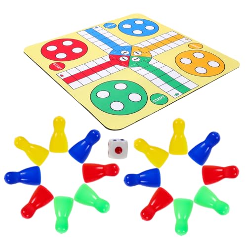 HANABASS 1 Satz Fliegendes Schachspiel Set Tragbare Ludo Spielmatte für Logikspielzeug für Reisen und Partys Hochwertiges Leichtes Material Wiederverwendbar und Benutzerfreundlich HANABASS 1 Satz Fliegendes Schachspiel Set Tragbare Ludo Spielmatte für Logikspielzeug für Reisen und Partys Hochwertiges Leichtes Material Wiederverwendbar und Benutzerfreundlich von HANABASS