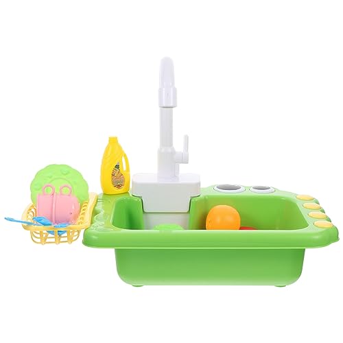 HANABASS 1 Satz Geschirrspüler Spülmaschinenspielzeug Waschmaschine vorgeben Waschbecken Küchenzubehör Haushaltsgerätespielzeug Plastik Light Green von HANABASS