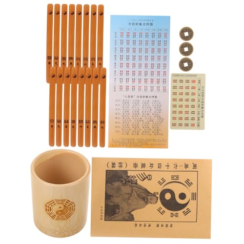 HANABASS 1 Satz Hexagramm -Werkzeug Weissagungsspiel Bleibt Bei Pot Weissagungsstäbchen Mit Eimer Weissagungsspielstöcke Weissagungsspieleimer Wahrsagerei Requisiten Bambus HANABASS 1 Satz Hexagramm -Werkzeug Weissagungsspiel Bleibt Bei Pot Weissagungsstäbchen Mit Eimer Weissagungsspielstöcke Weissagungsspieleimer Wahrsagerei Requisiten Bambus von HANABASS