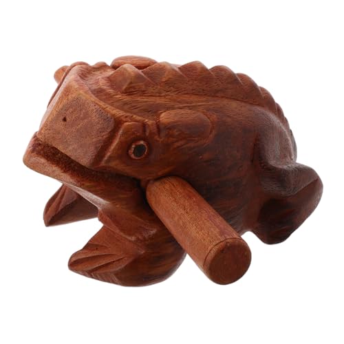 HANABASS 1 Satz Holz Frosch Musikinstrument mit Schaber Kompaktes Percussion Instrument für Musikstunden für Erwachsene Langlebiges Design für Kognitive und Spaß Am Musizierencm HANABASS 1 Satz Holz Frosch Musikinstrument mit Schaber Kompaktes Percussion Instrument für Musikstunden für Erwachsene Langlebiges Design für Kognitive und Spaß Am Musizierencm von HANABASS