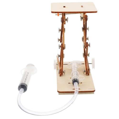 HANABASS 1 Satz Holz Hydraulik Wissenschaftliches Experimentierkit für DIY Lifte und Plattformen Pädagogisches Technik und Mechanik für Junge Ab Jahren von HANABASS