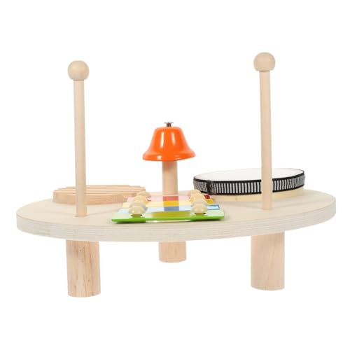 HANABASS 1 Satz Holz Musikinstrumenten für Xylophon Trommel und Glocke Pädagogisches zur Musikalischer Fähigkeiten für Kleinkinder und Vorschulkinder von HANABASS
