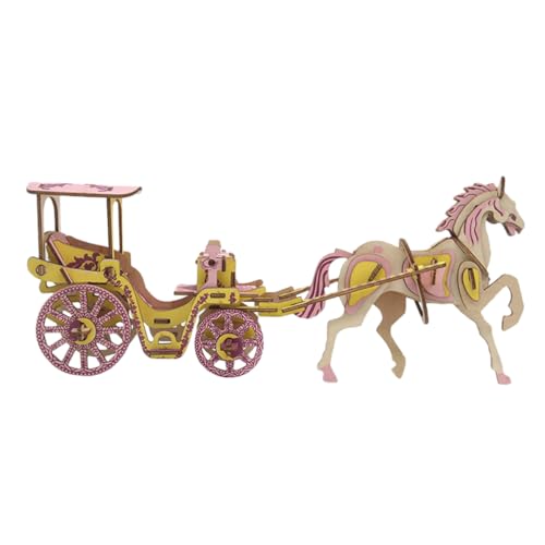 HANABASS 1 Satz Holz Puzzle für DIY Modellbau Royal Carriage Puzzle Kreatives Lernspielzeug Fähigkeiten und Fantasie aus Hochwertigem Holz Gefertigt Sicher und Langlebig HANABASS 1 Satz Holz Puzzle für DIY Modellbau Royal Carriage Puzzle Kreatives Lernspielzeug Fähigkeiten und Fantasie aus Hochwertigem Holz Gefertigt Sicher und Langlebig von HANABASS