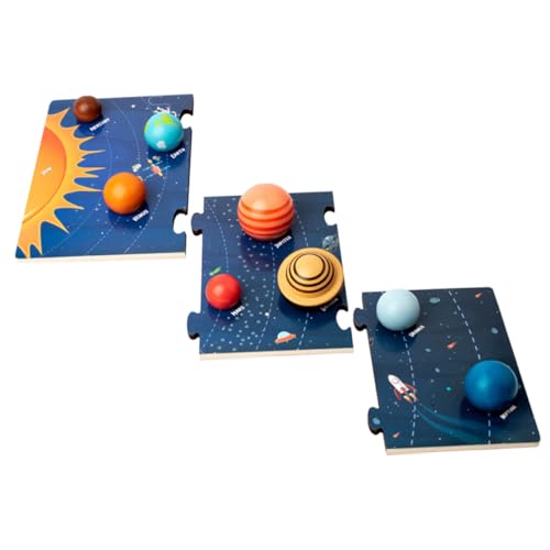 HANABASS 1 Satz Holz Puzzle für Planeten des Sonnensystems Lernspielzeug zur Raumkognition für Jährige Fördert Kreativität und Hand Augen Koordination HANABASS 1 Satz Holz Puzzle für Planeten des Sonnensystems Lernspielzeug zur Raumkognition für Jährige Fördert Kreativität und Hand Augen Koordination von HANABASS