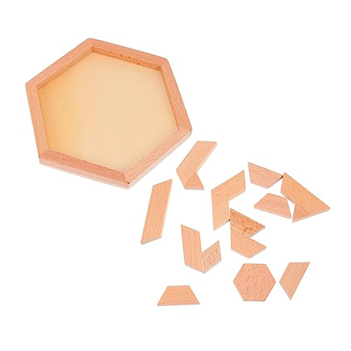 HANABASS 1 Satz Holzpuzzle für Teiliges Geometrisches Formenset aus Buchenholz Fördert Kreativität und Sowie Formbewusstsein als zum Geburtstag oder Weihnachten HANABASS 1 Satz Holzpuzzle für Teiliges Geometrisches Formenset aus Buchenholz Fördert Kreativität und Sowie Formbewusstsein als zum Geburtstag oder Weihnachten von HANABASS