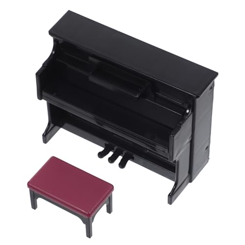 HANABASS 1 Satz Klaviermodell Aufrecht Klavier Für Puppenhaus Klavierhocker Dekoration Klein Miniatur Winzig Musik Miniklavier Für Puppe Kind Puppenhaus Klavier Plastik Schwarz HANABASS 1 Satz Klaviermodell Aufrecht Klavier Für Puppenhaus Klavierhocker Dekoration Klein Miniatur Winzig Musik Miniklavier Für Puppe Kind Puppenhaus Klavier Plastik Schwarz von HANABASS