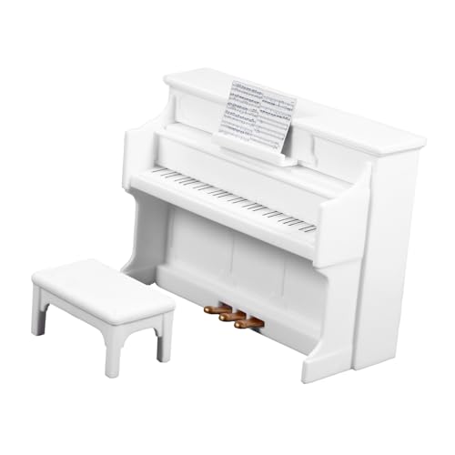 HANABASS 1 Satz Klaviermodell Klavier für Minihaus Miniklavier für Puppe Klavier für Puppenhaus Mini-Puppenhausklavier Miniaturhauszubehör Miniaturmöbel für Puppenstuben Plastik Weiß HANABASS 1 Satz Klaviermodell Klavier für Minihaus Miniklavier für Puppe Klavier für Puppenhaus Mini-Puppenhausklavier Miniaturhauszubehör Miniaturmöbel für Puppenstuben Plastik Weiß von HANABASS
